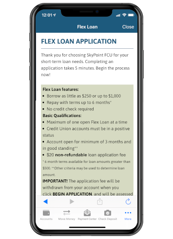 Flex loan